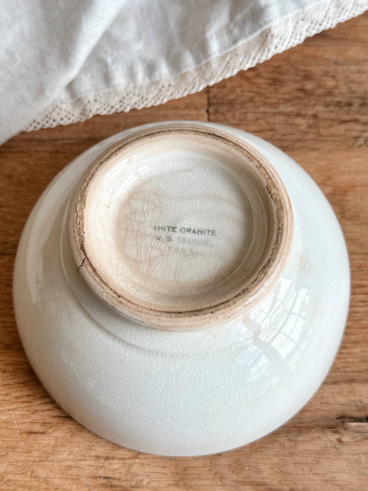 Pair of WS George Ironstone Bowls