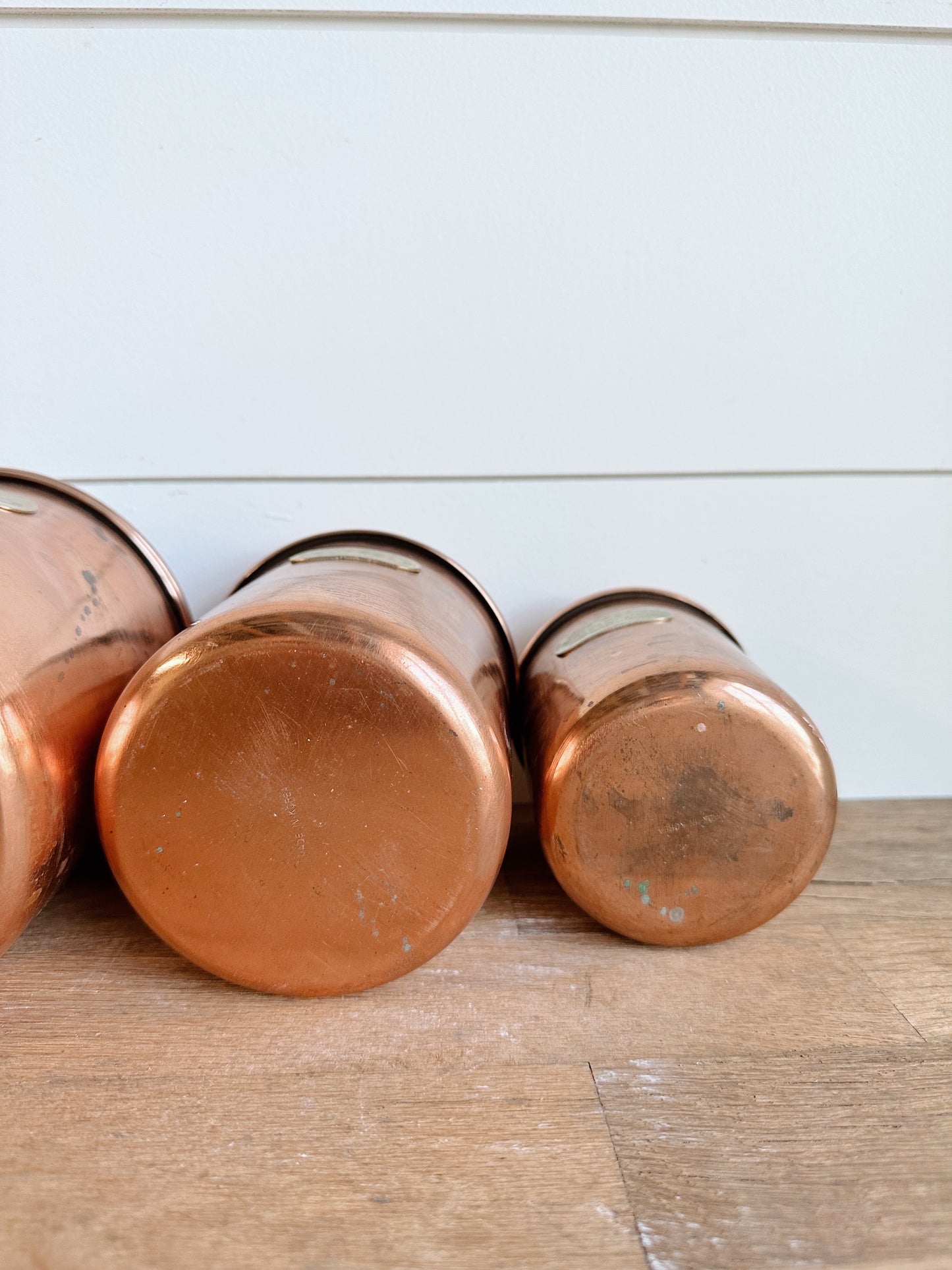 Vintage Copper Guild Nesting Canisters