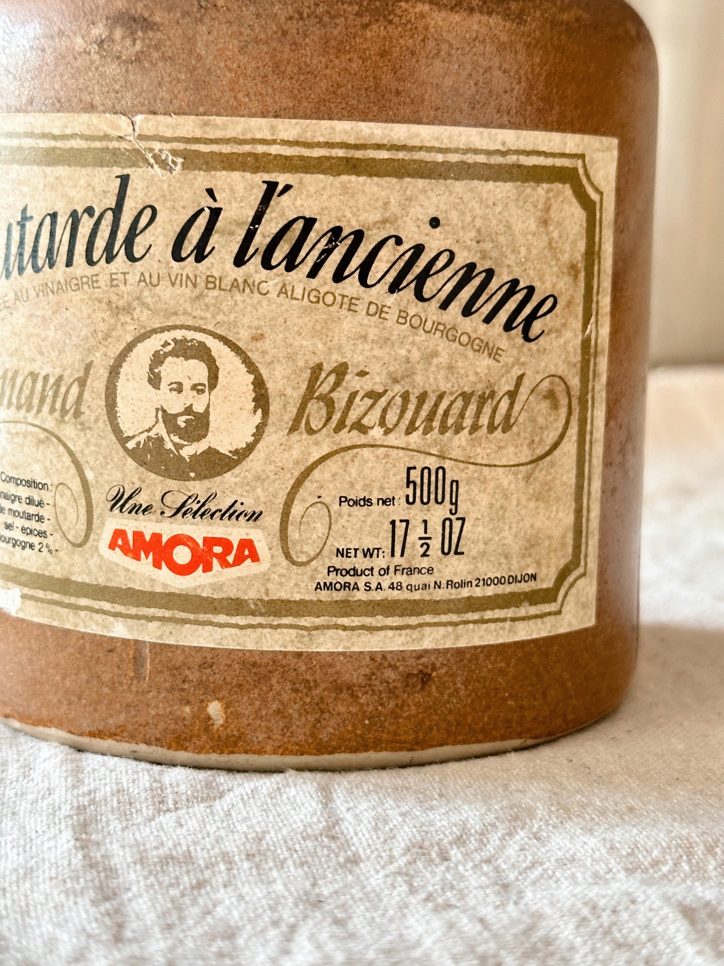 Vintage French Mustard Crock