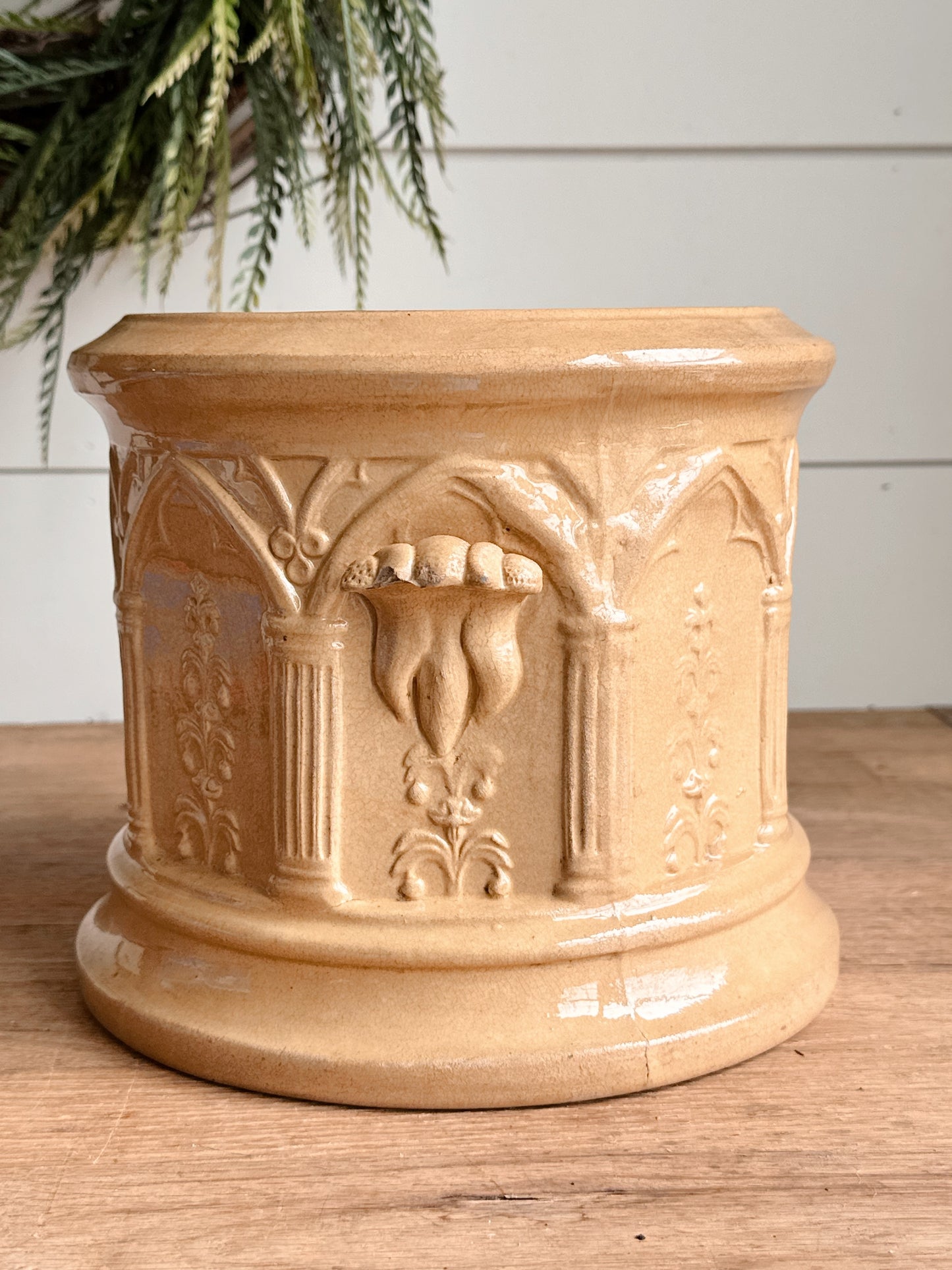 Antique Tobacco Jar, Planter