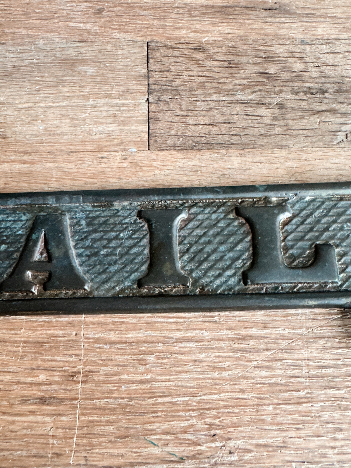 Vintage Cast Metal MAIL Slot Flap