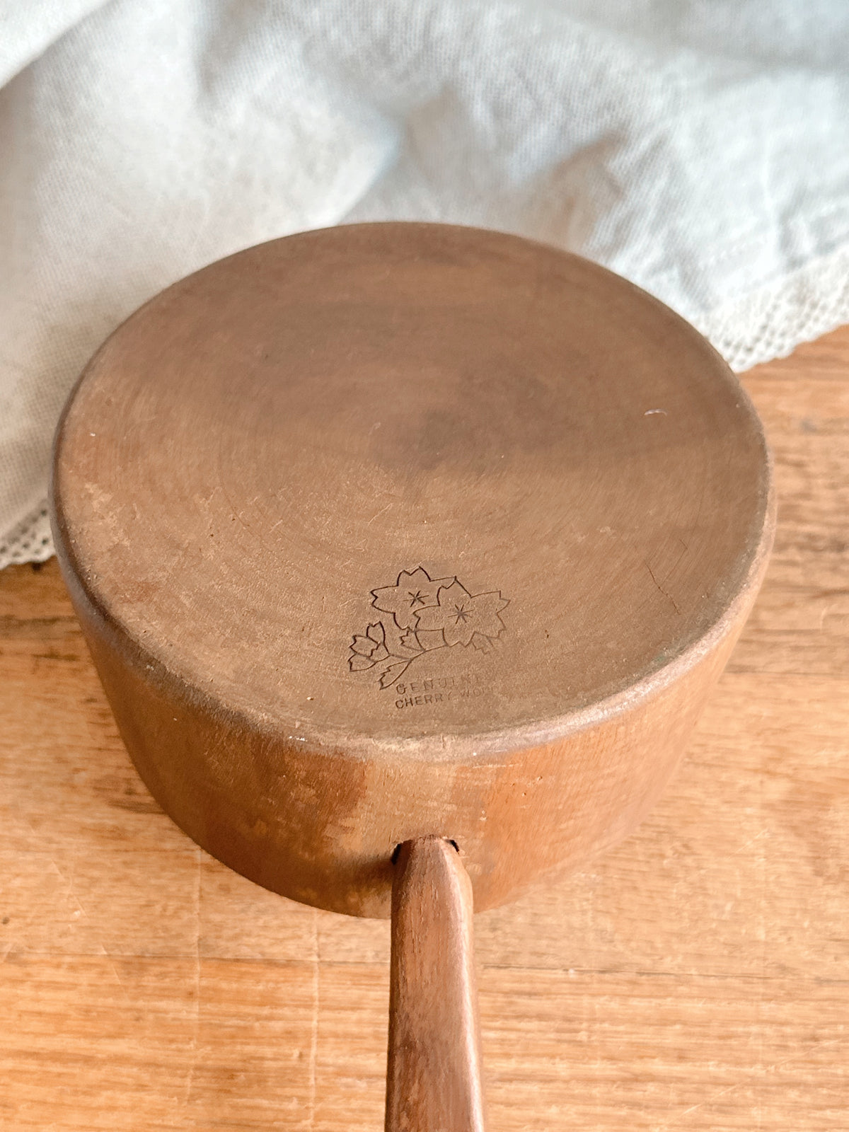 Vintage Cherry Wood Scoop