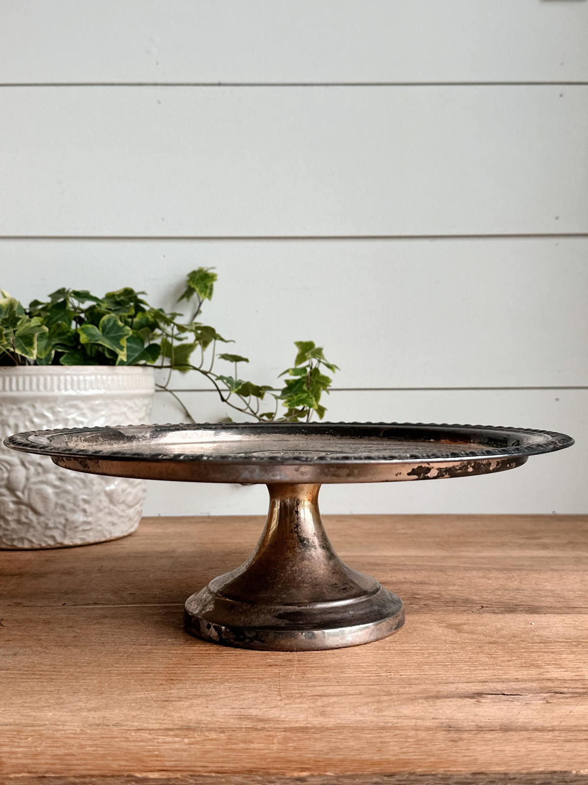 Vintage Silver Plate Cake Stand