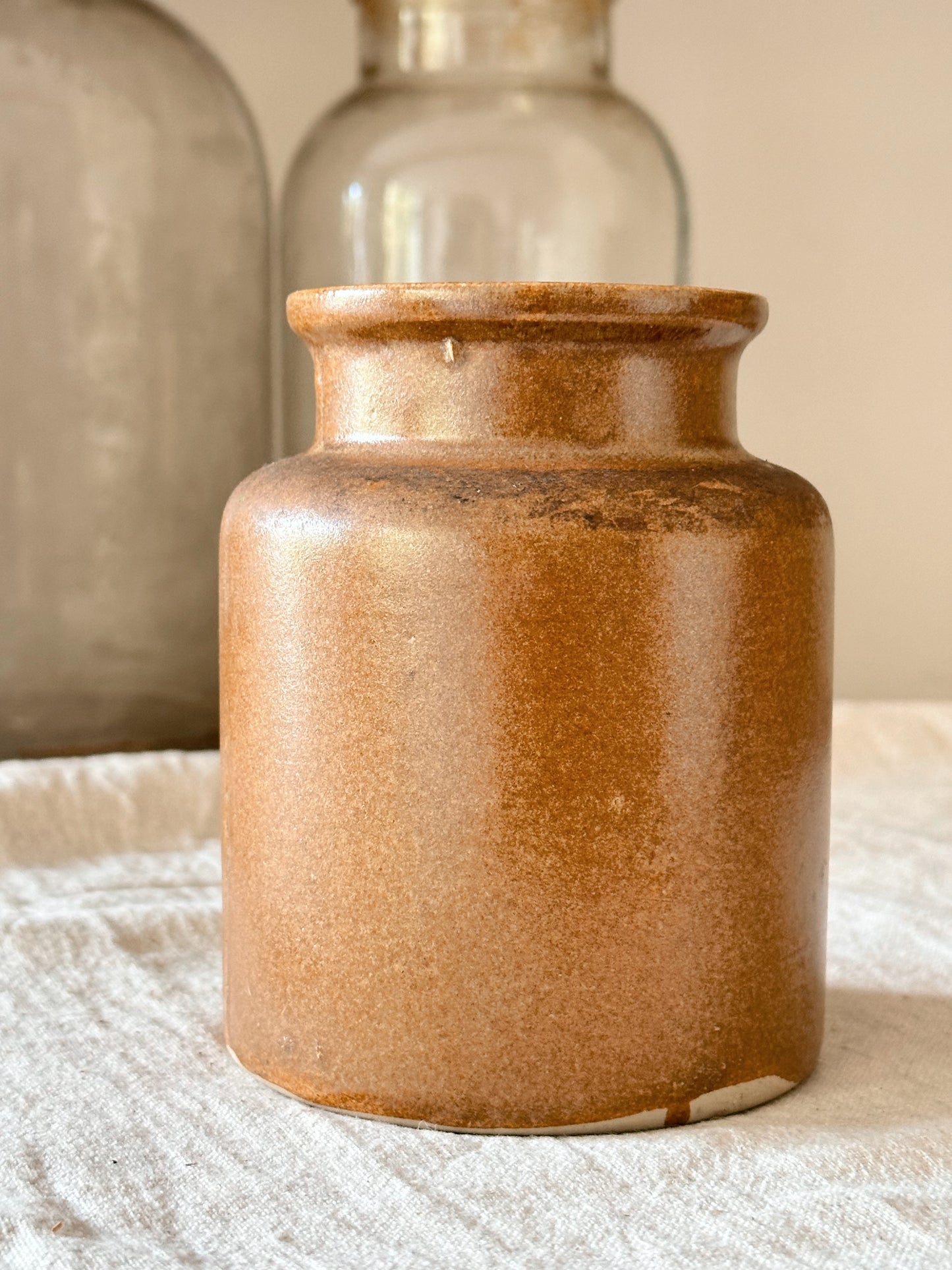 Vintage French Mustard Crock