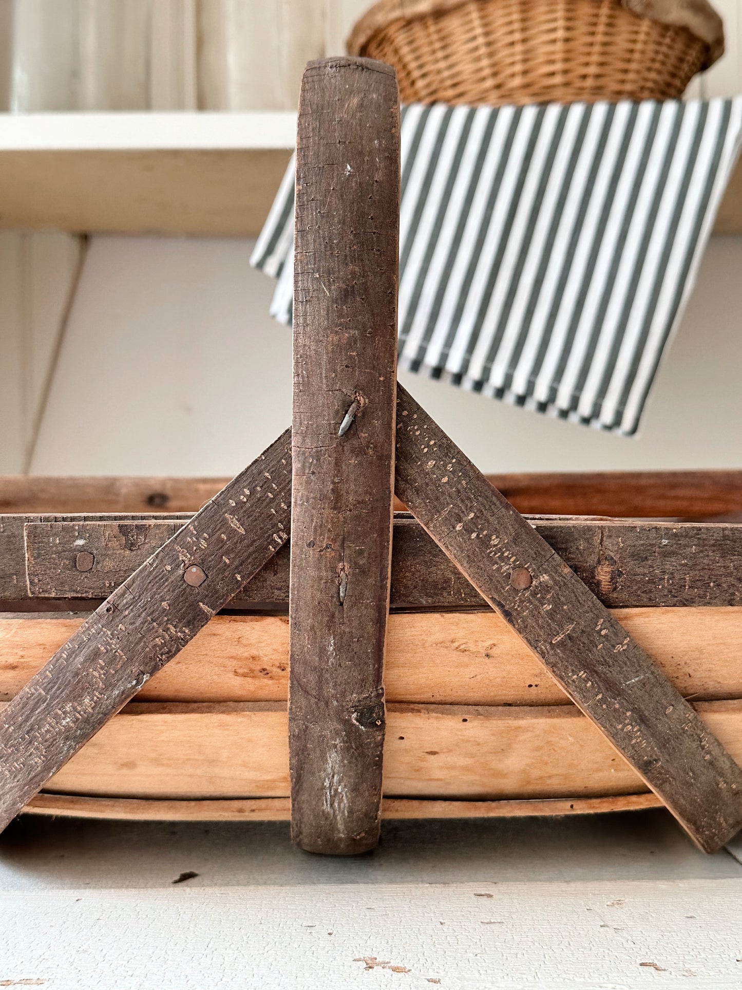 Vintage Sussex Wood Garden Trug