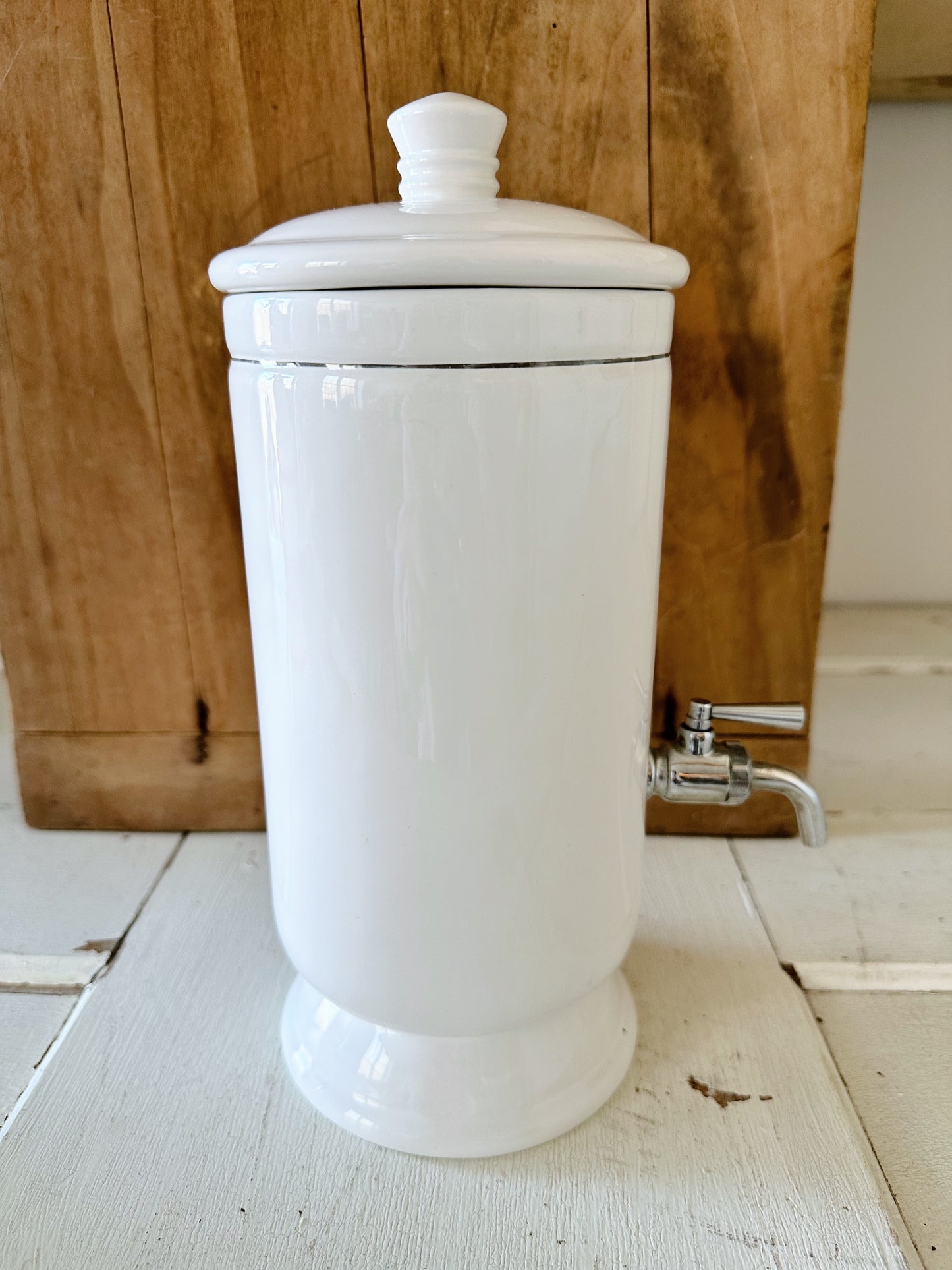 Vintage Porcelain Mouthwash Dispenser