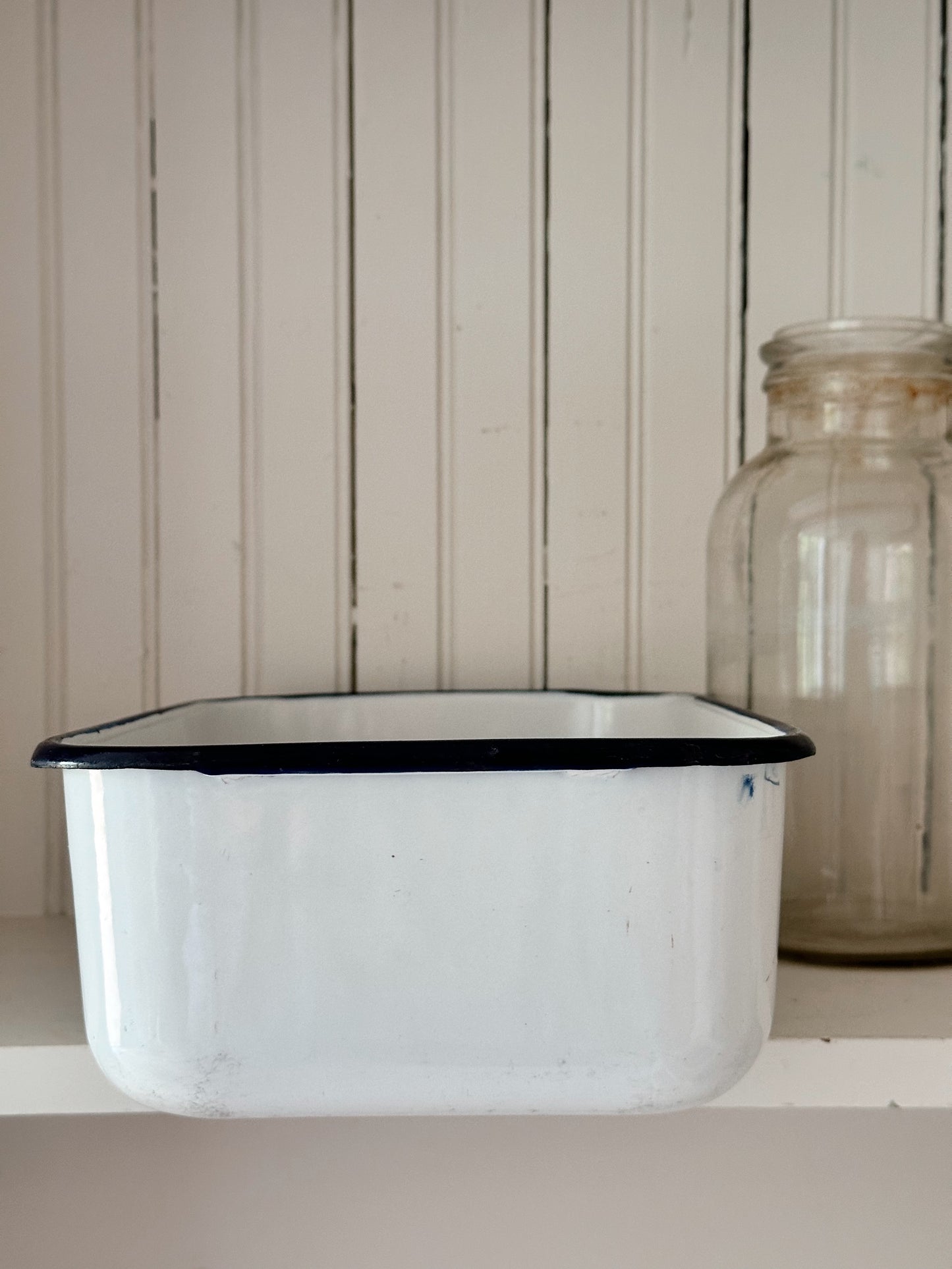 Vintage Enamelware Vegetable Bin