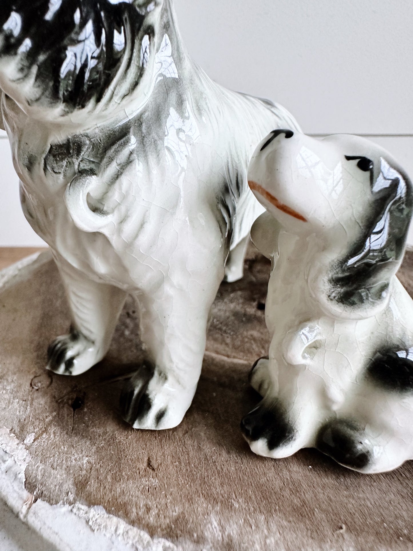 Pair of Hand Painted Vintage Spaniel Figurines