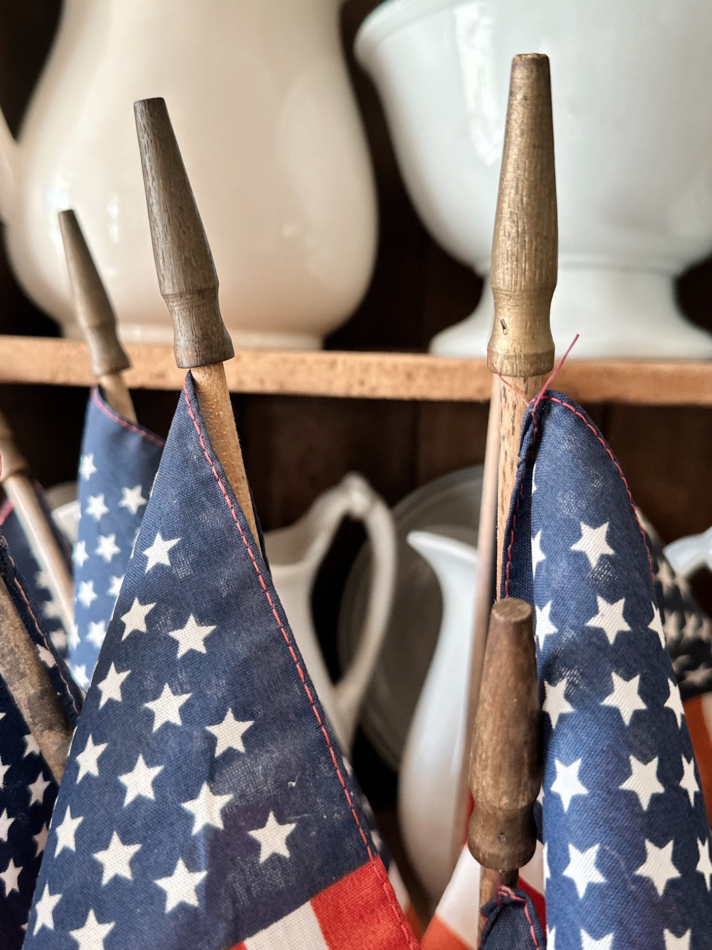 Instant Collection of Vintage American Parade Flags