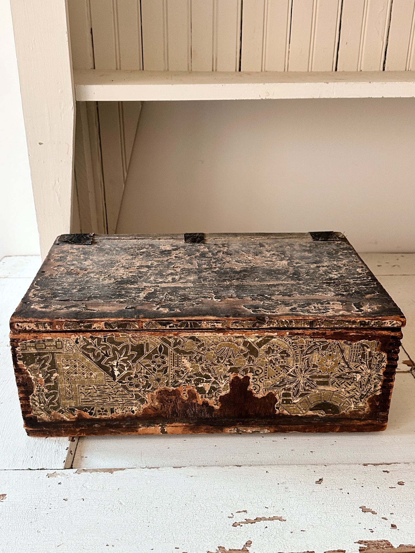 Late 1800s Antique Wood Frank Siddalls Soap Box