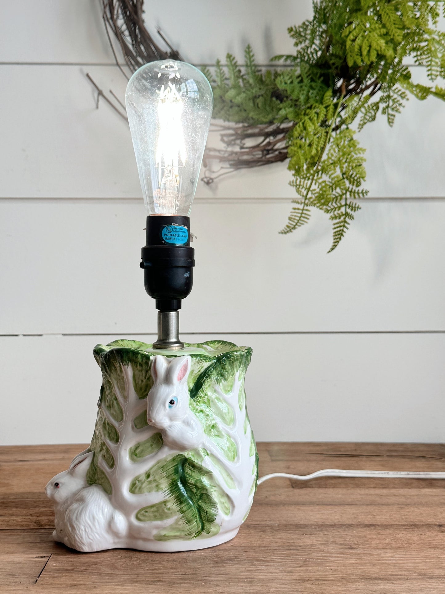 Vintage Bunny Lamp