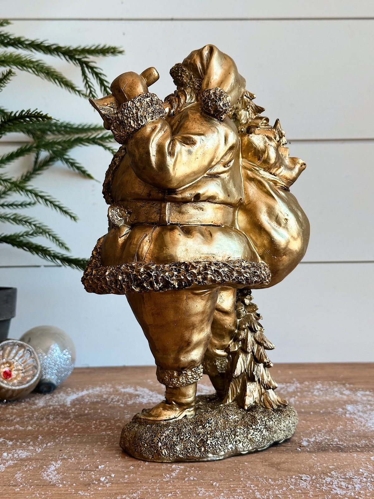 Antique Gold Santas
