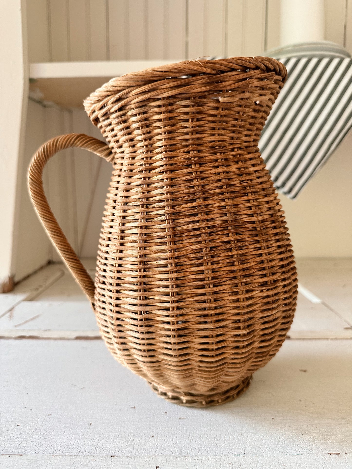 Vintage Wicker Pitcher