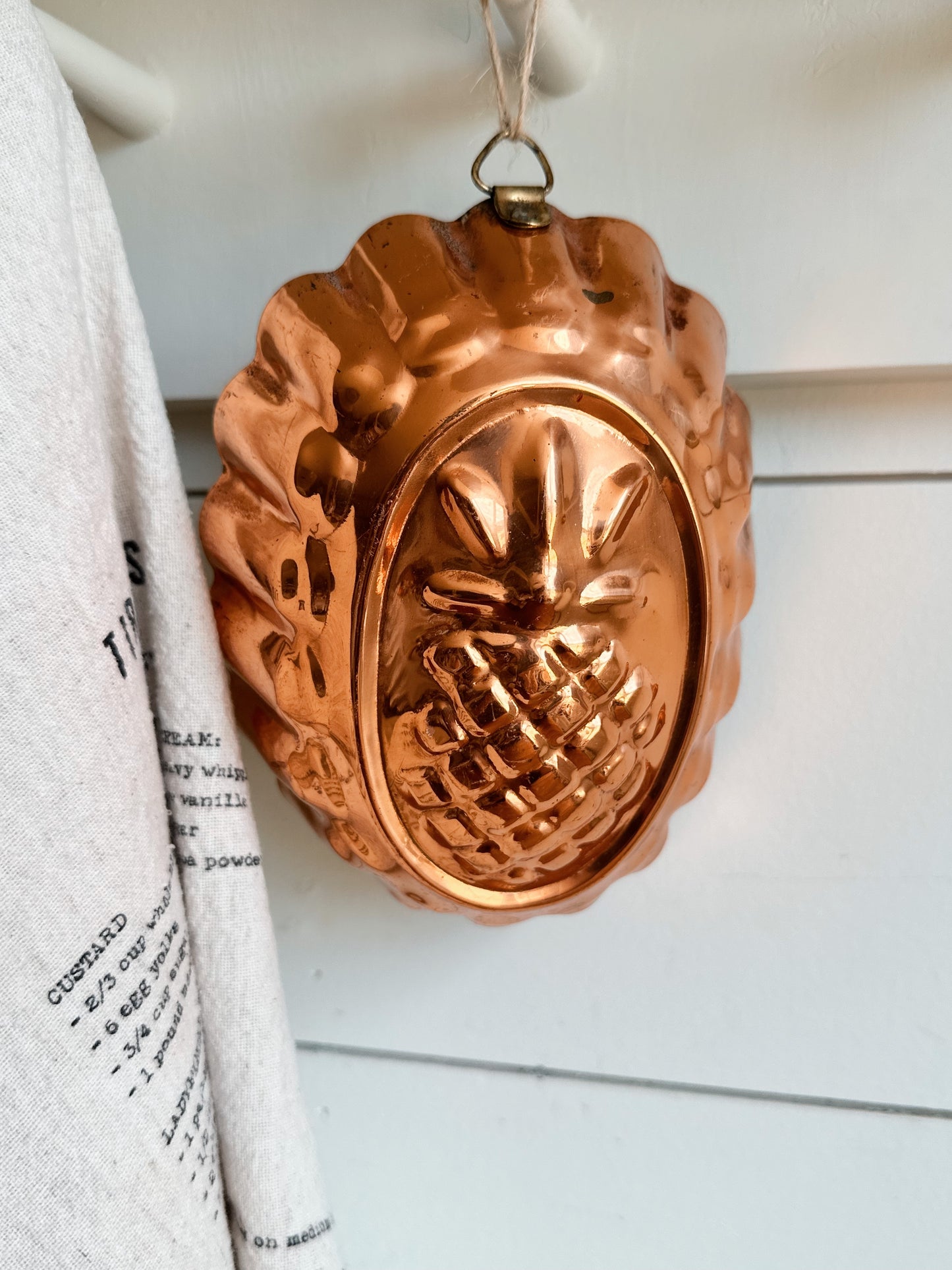 Vintage Copper Pineapple Mold