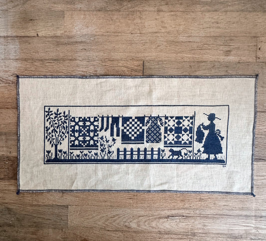 Beautiful Vintage Cross Stitch, Wash Day Again