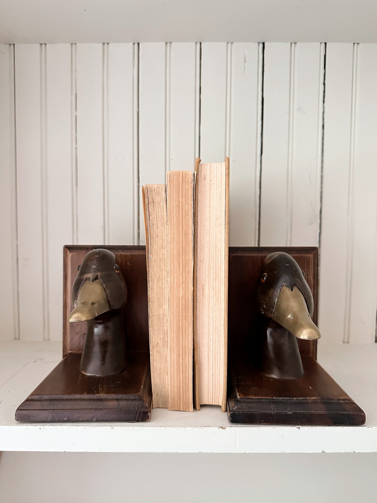 Vintage Duck Bookends