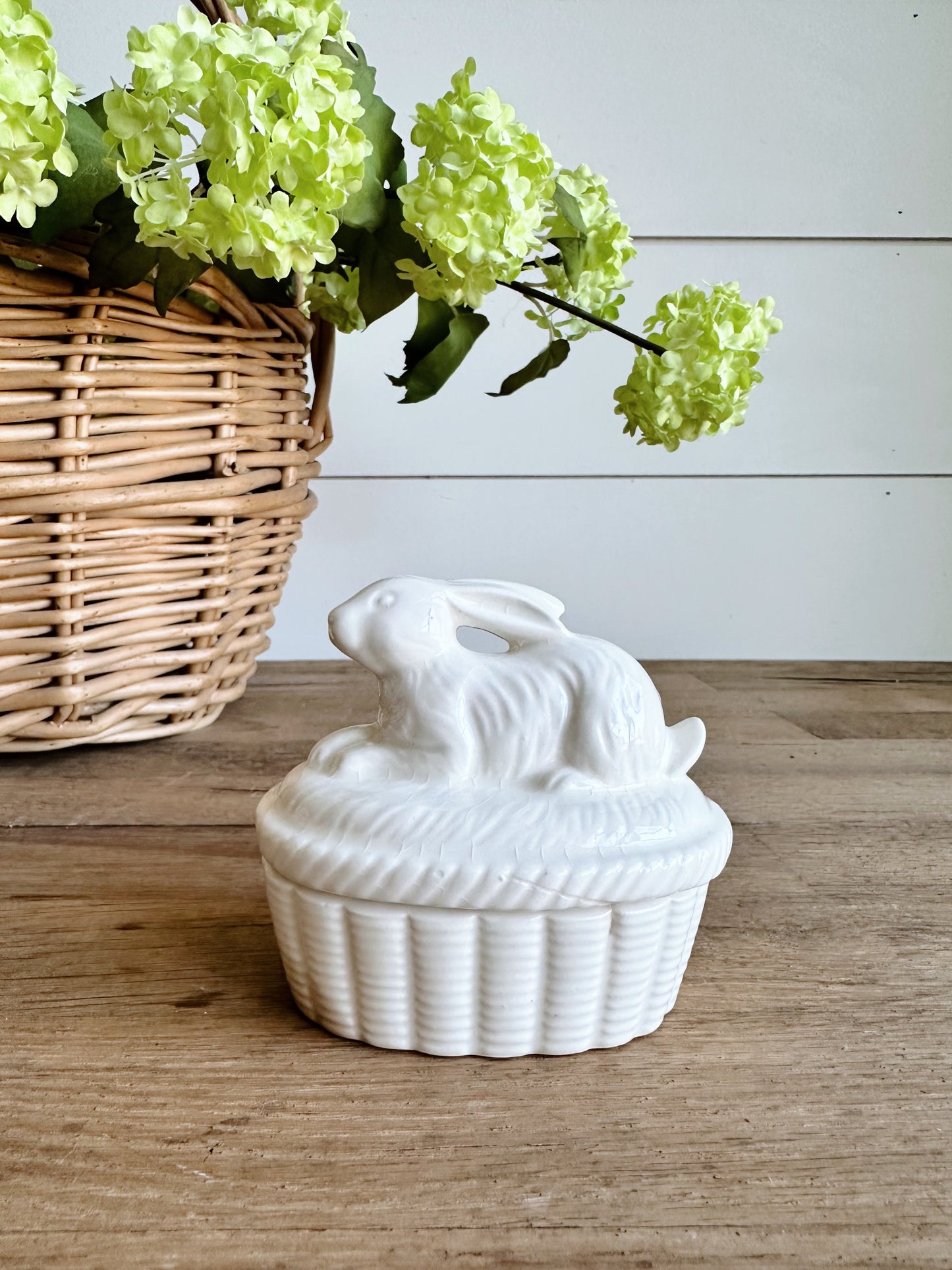 You Choose the Scent - Bunny Trinket Box Vintage Vessel Candle