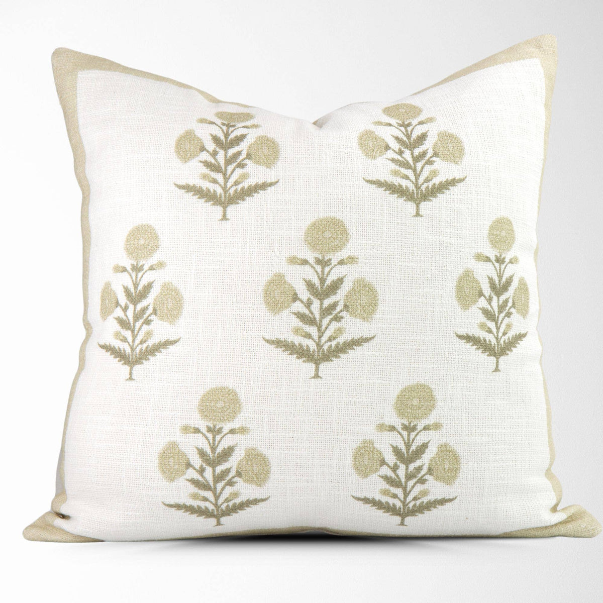 Seraphina Mughal Flower Pillow Cover in Sage – Havenberry Vintage