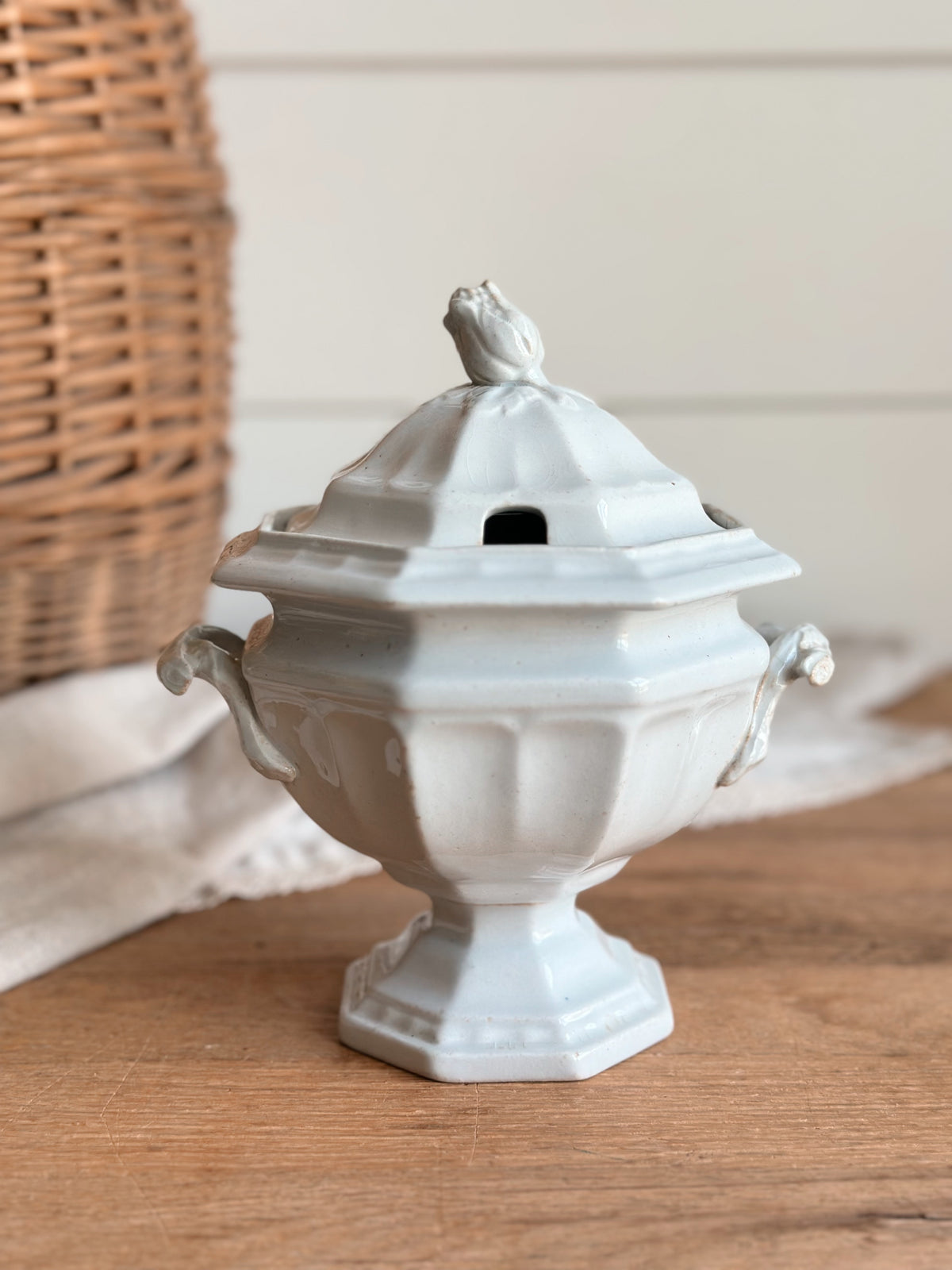 Antique Ironstone Sauce Tureen