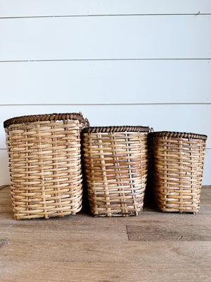 Set of Three Hanging Nesting Baskets