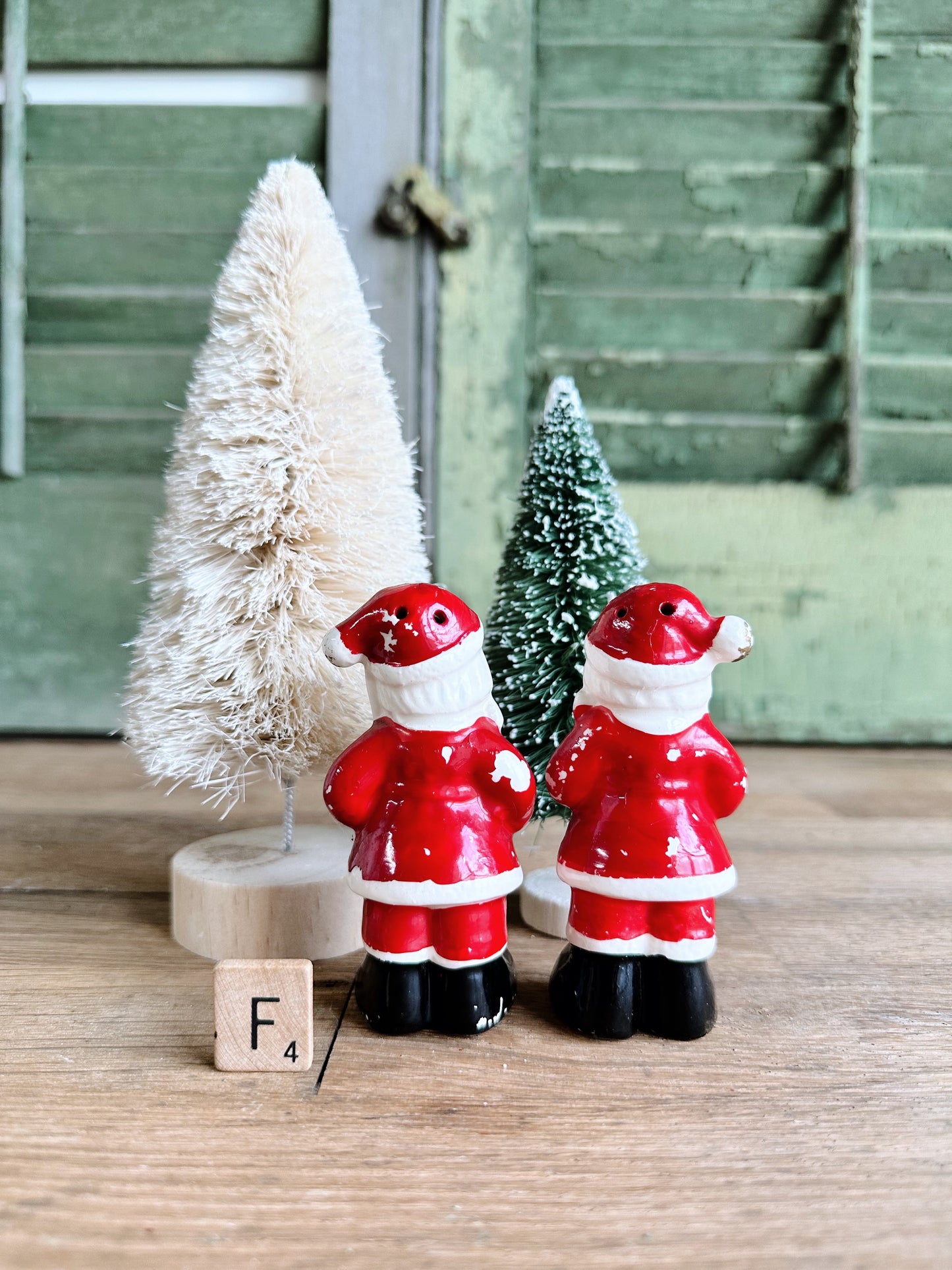 Vintage Santa Salt and Pepper Shakers