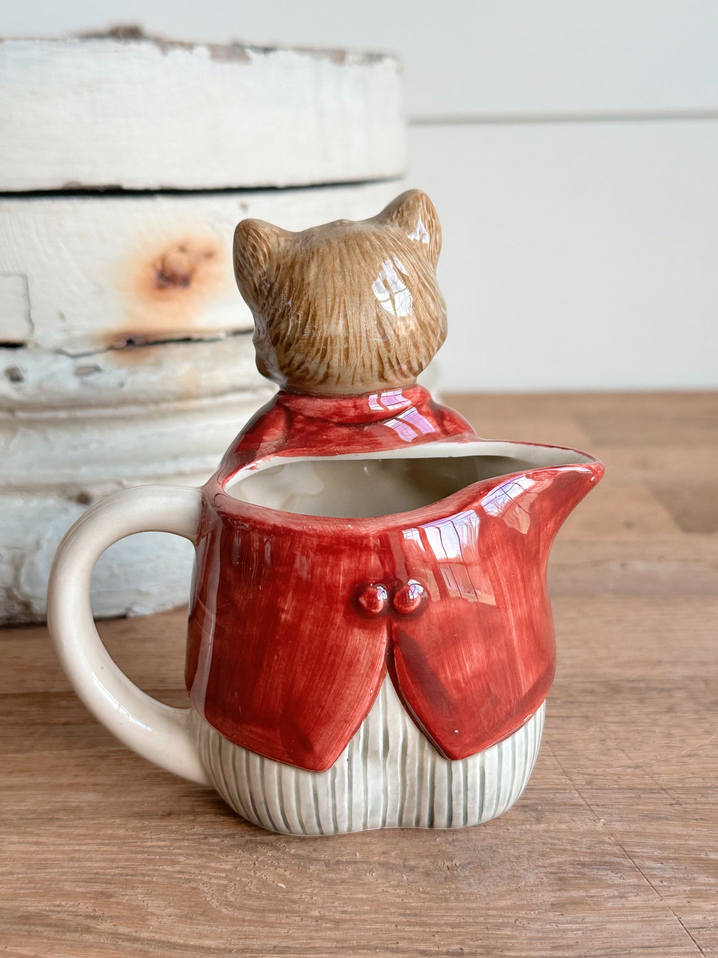 Vintage Hand Painted Otagiri Cat Creamer (Japan)