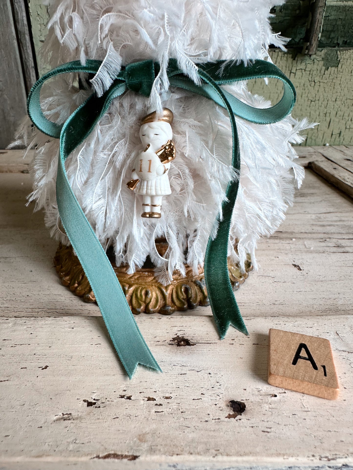 Handmade & Vintage Feather Tree