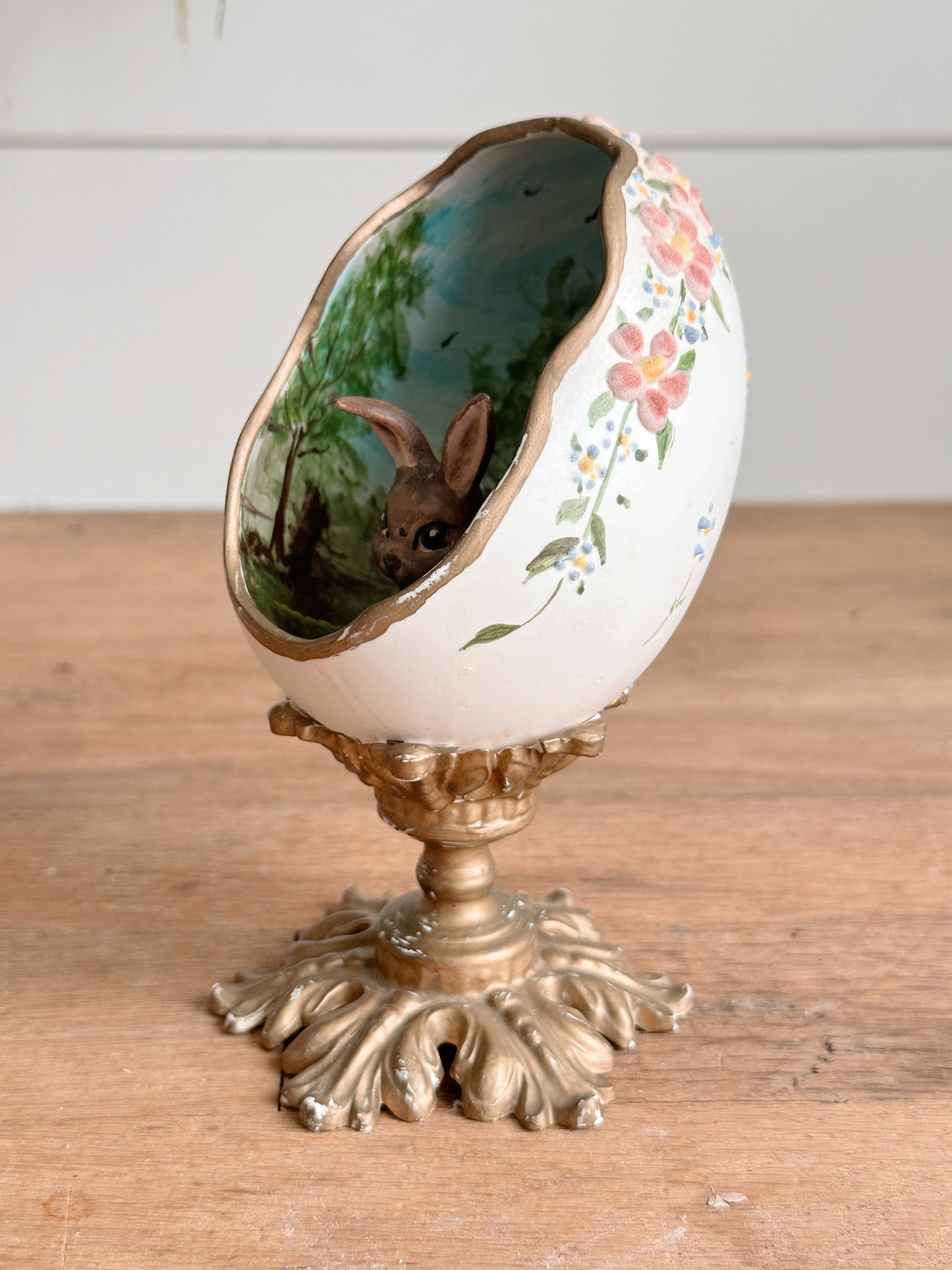 Beautiful Vintage Egg on a Pedestal