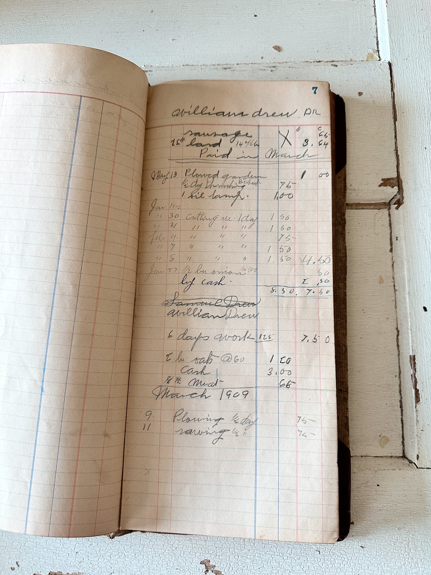 1907 Antique Ledger