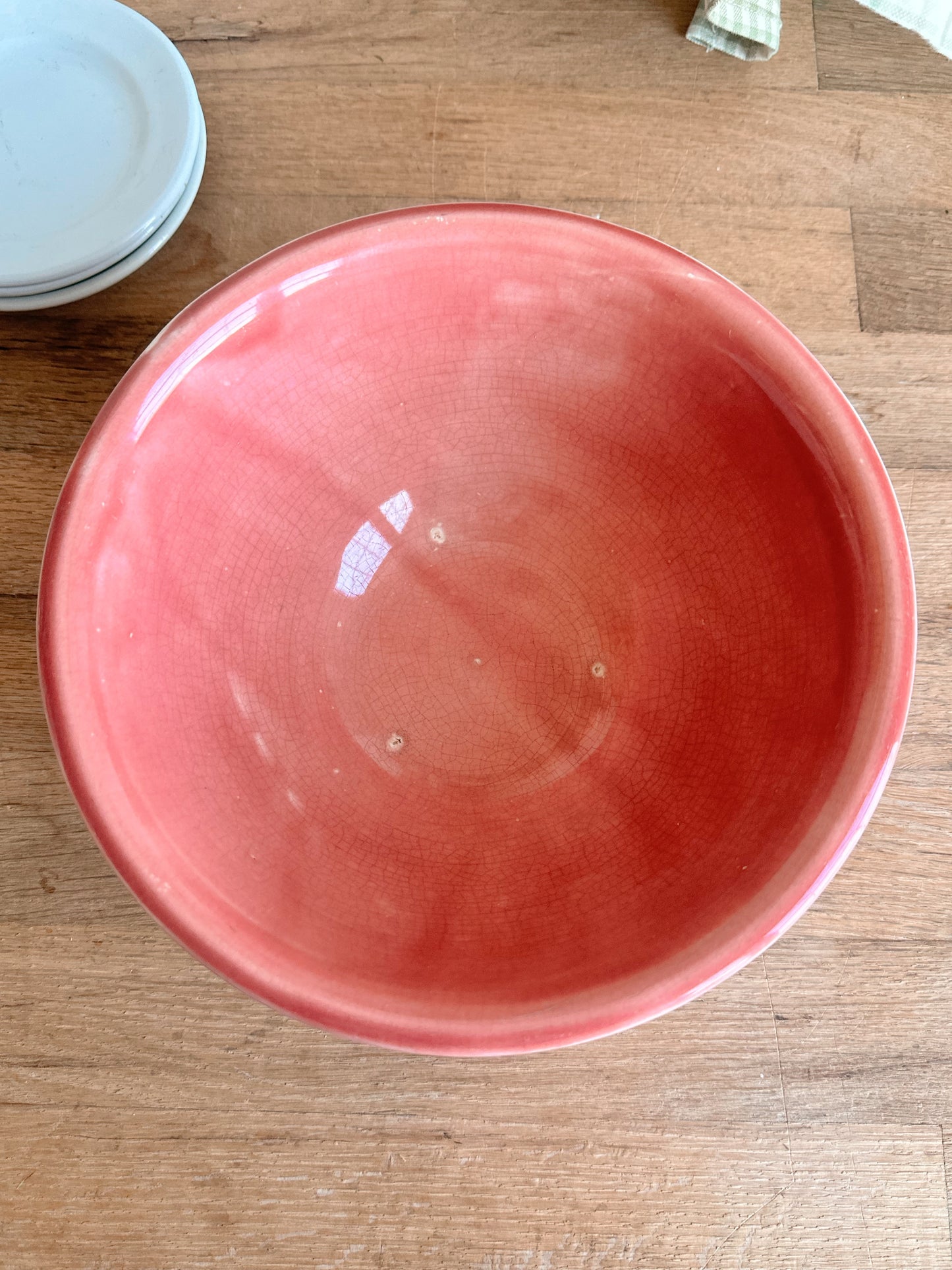 Vintage Rose Stoneware Bowl