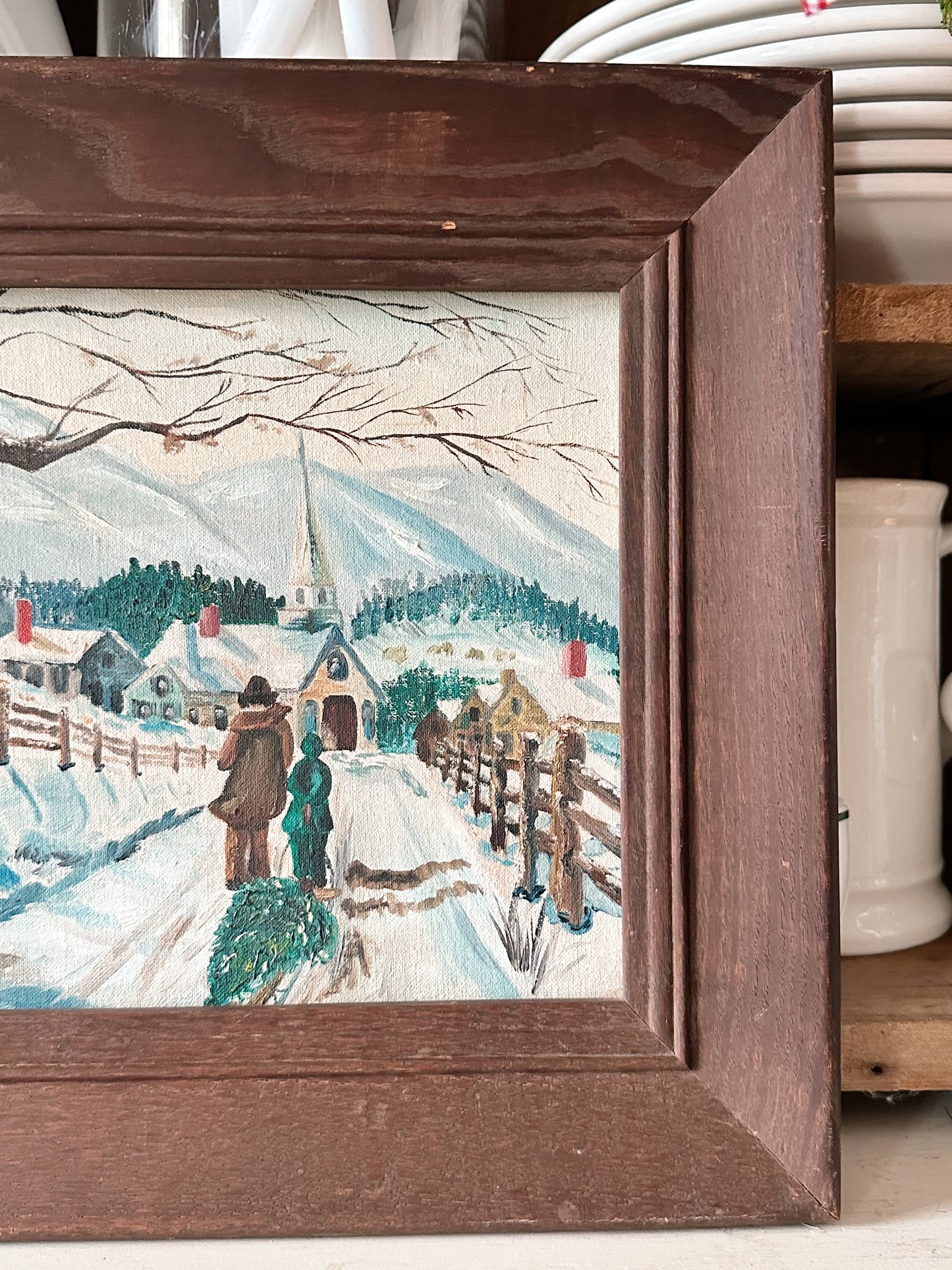 Vintage Winter Painting