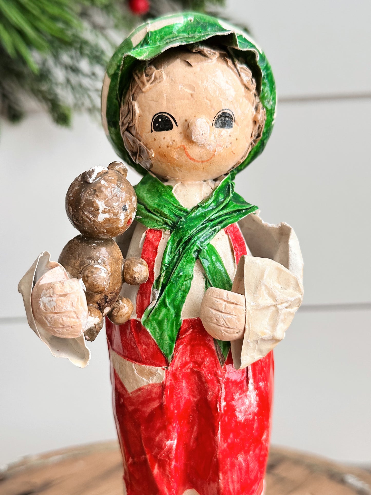 Vintage Paper Mache Boy