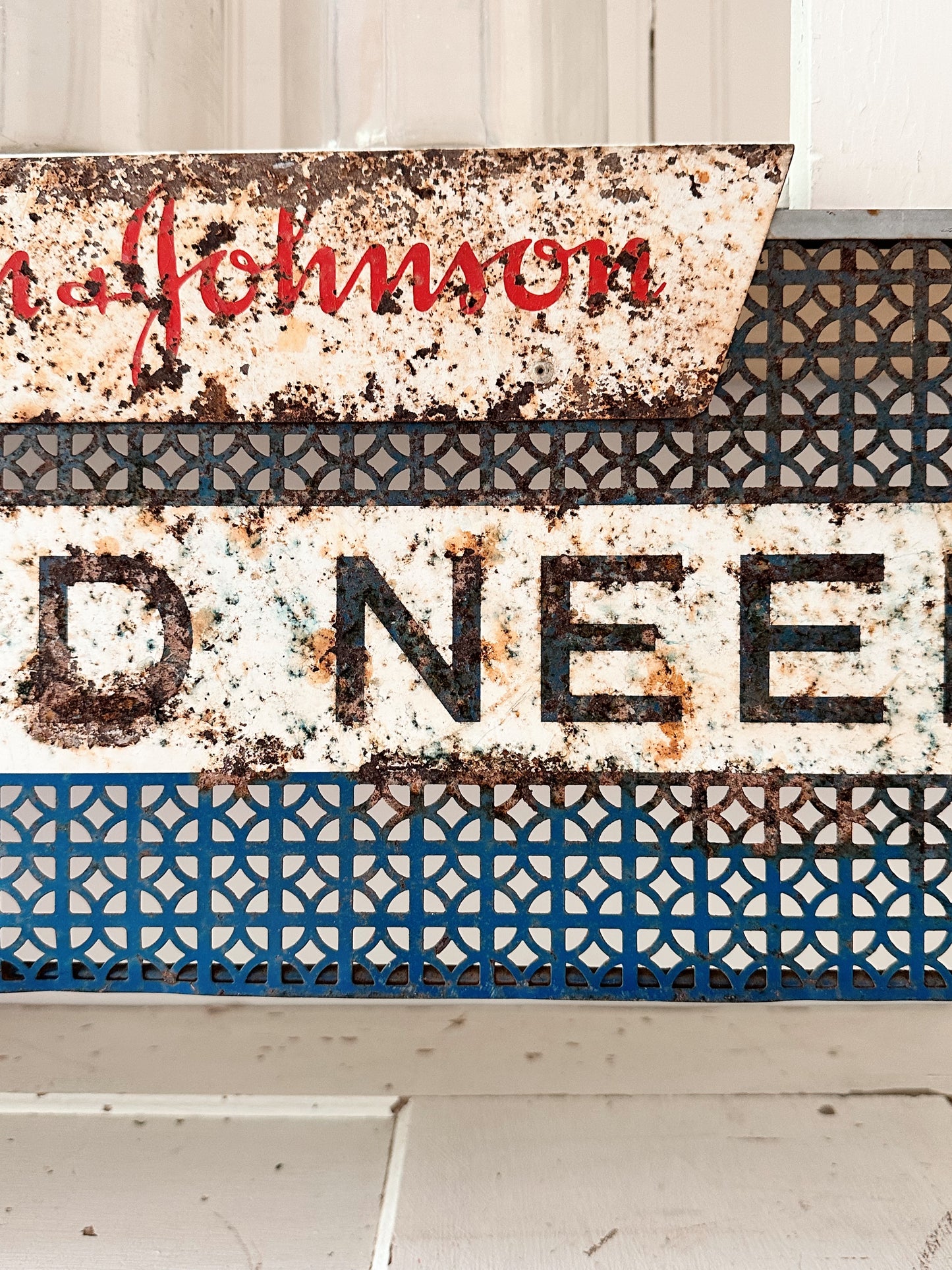 Vintage Johnson & Johnson Display Sign