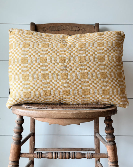 Warm Yellow Woven Pillow (2sizes)