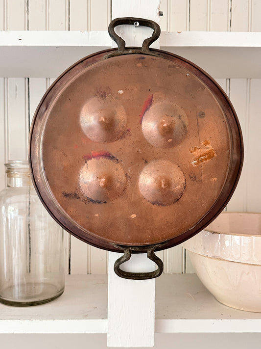 Vintage Copper Poaching Pan