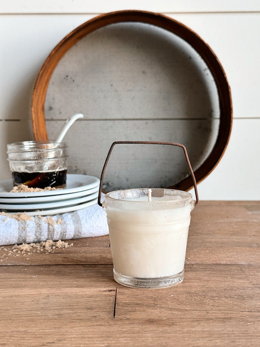 Hand Poured Pralines & Caramel in a Vintage Glass Bucket