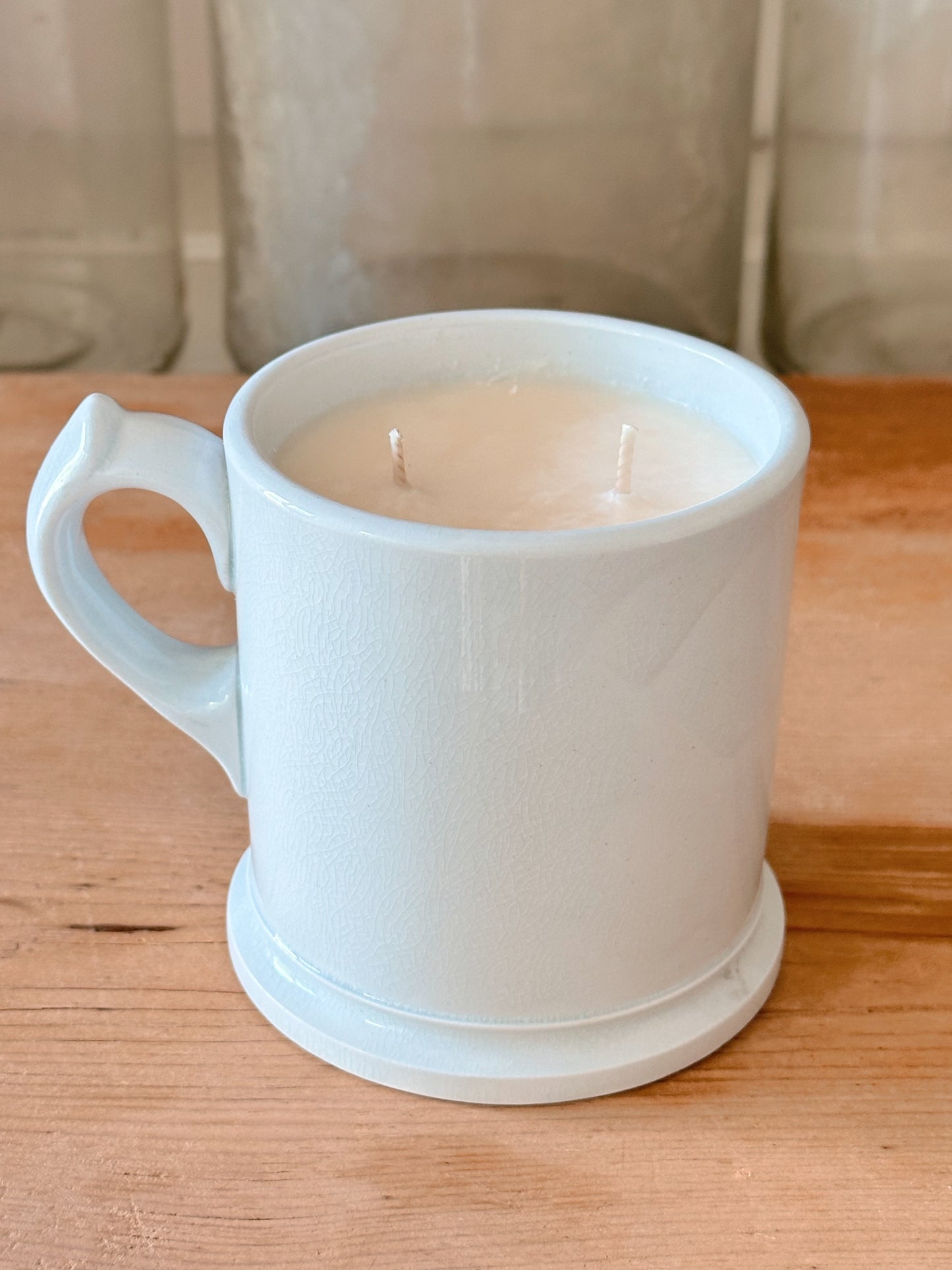 Pumpkin Chai Candle in an Antique Ironstone Mug