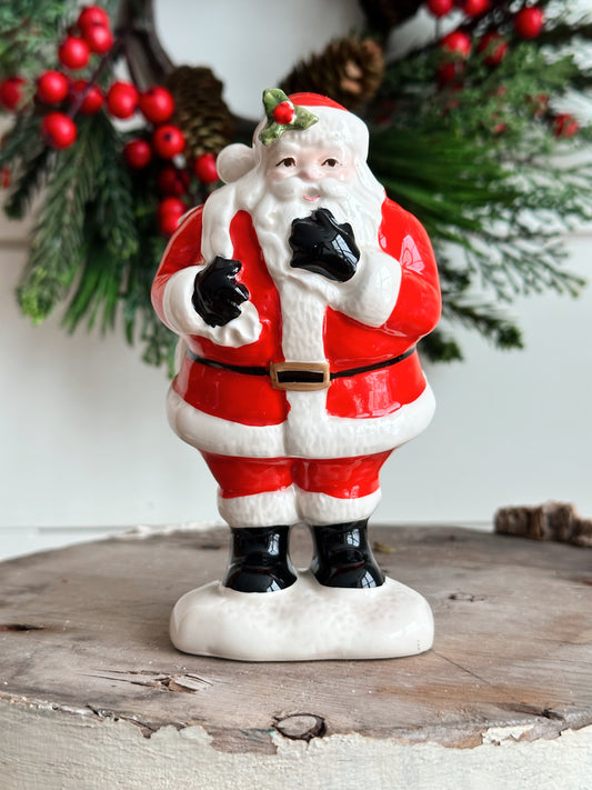 Vintage Fitz & Floyd Santa Vase