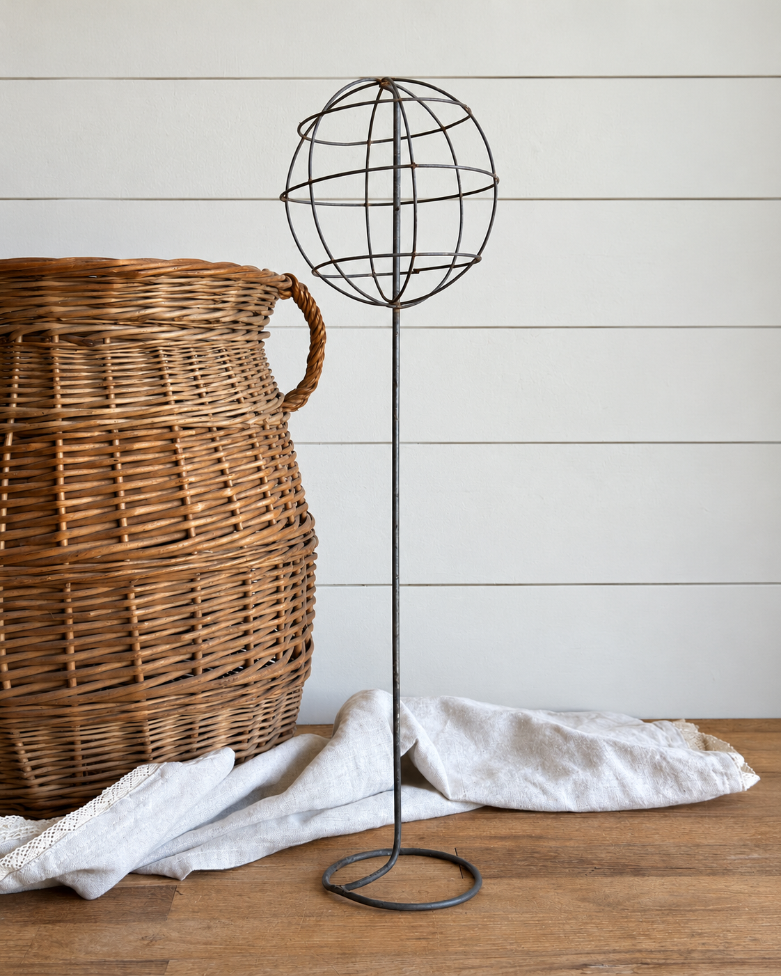 Vintage Metal Wire Topiary Form