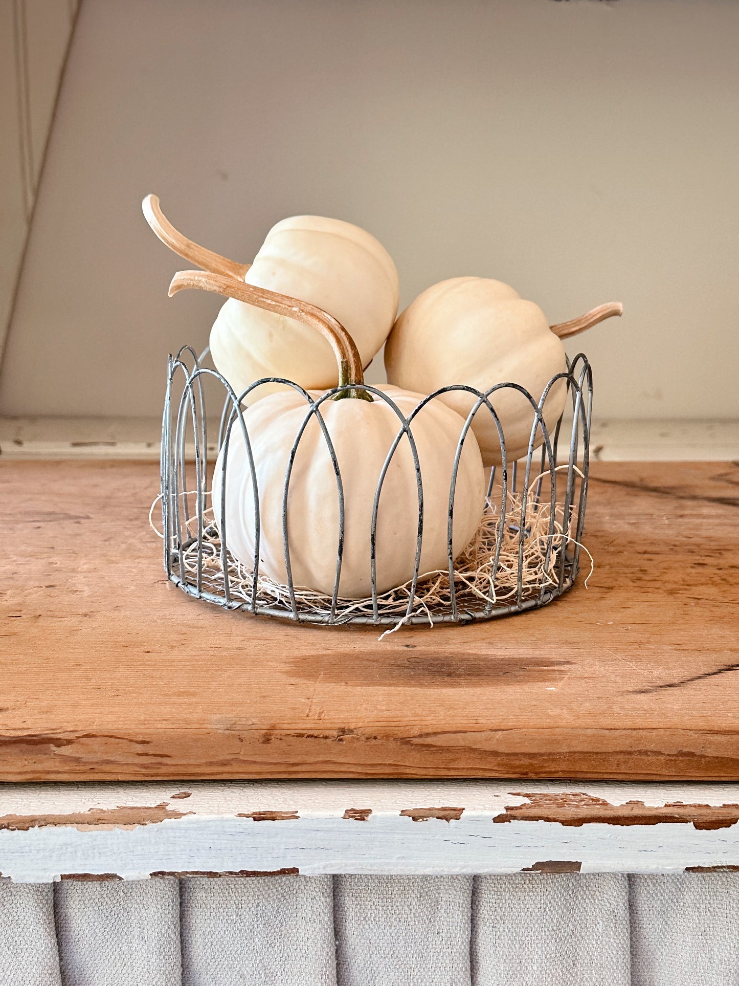 Vintage Metal Wire Basket