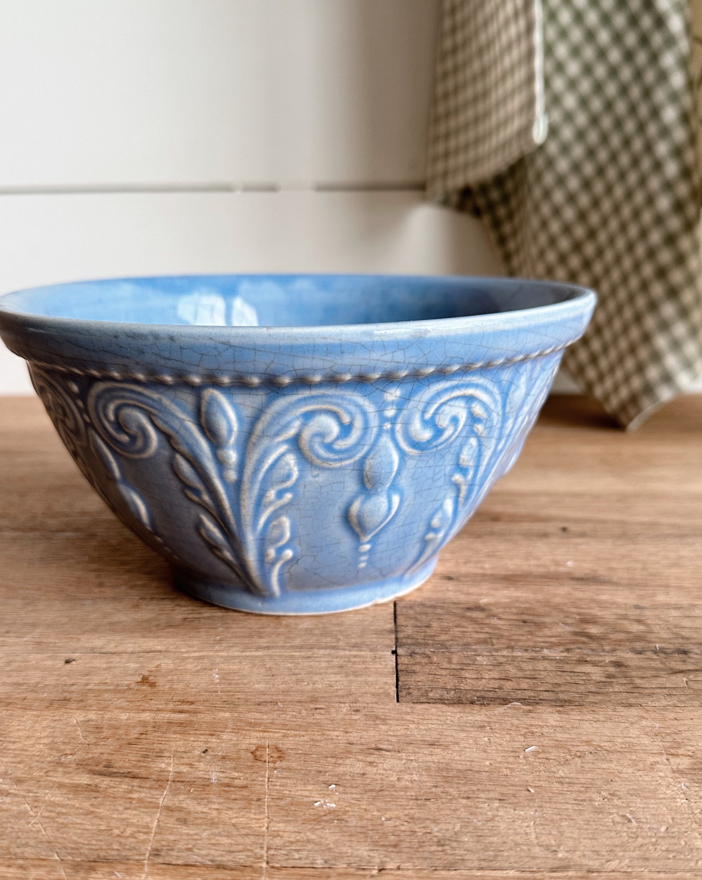 Beautiful Blue Stoneware Bowl