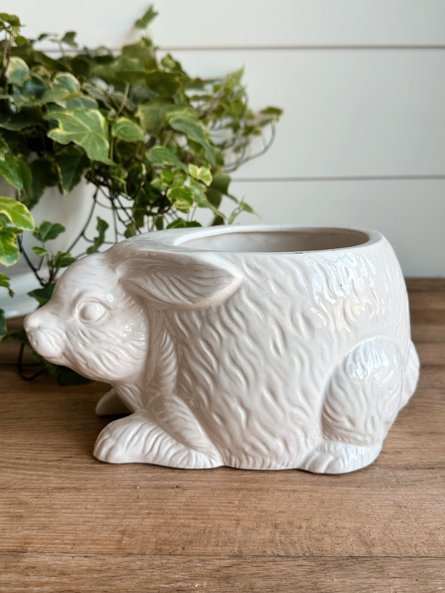 Vintage Bunny Planter (Japan)