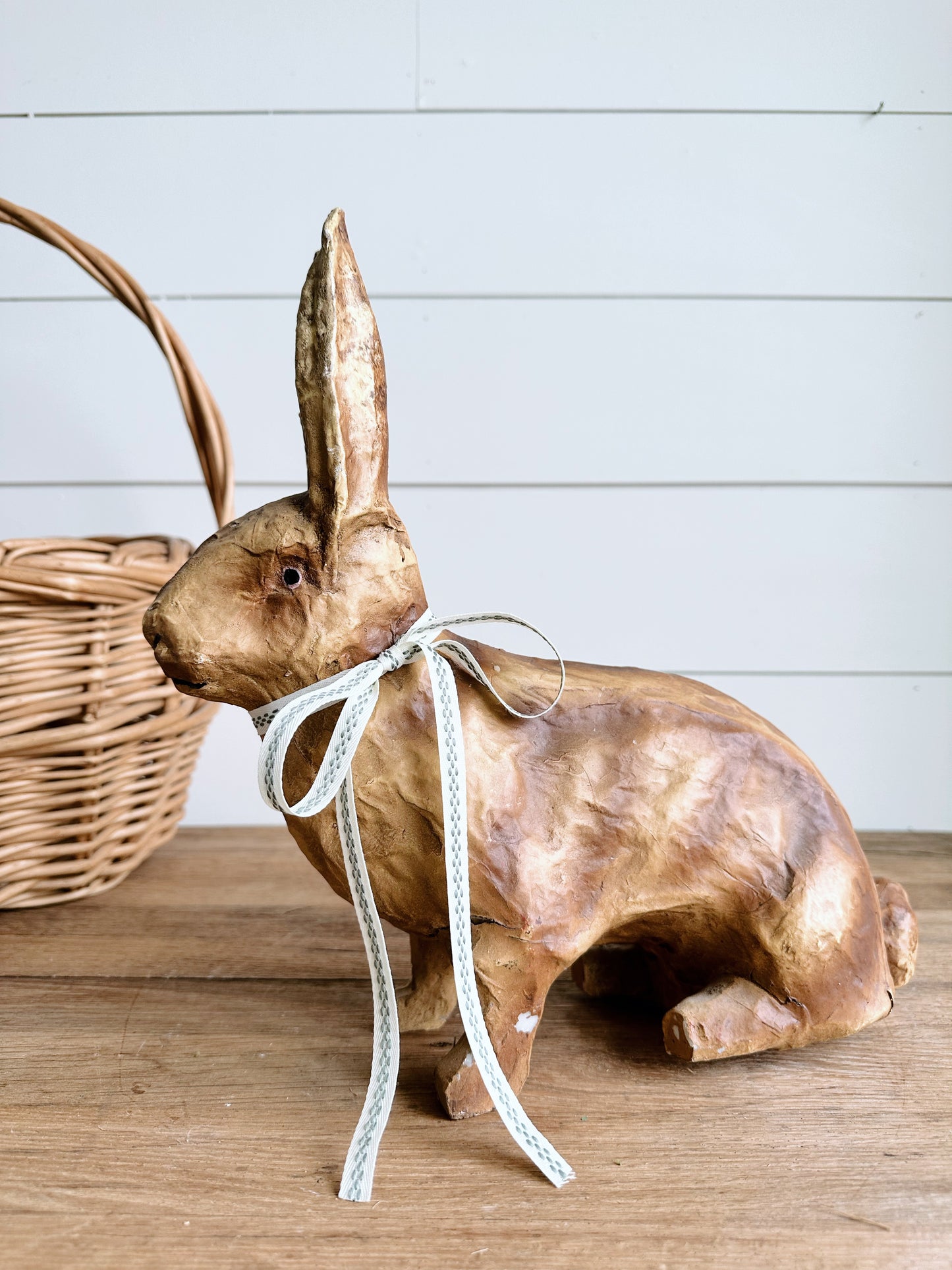 Vintage Resin & Paper Mache Bunny