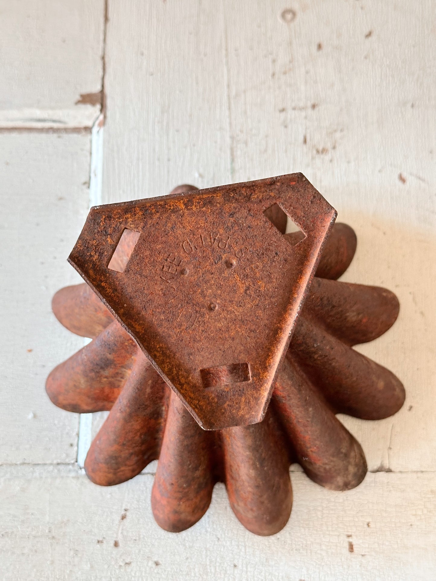 Salvaged Vintage Fluted Tree Stand