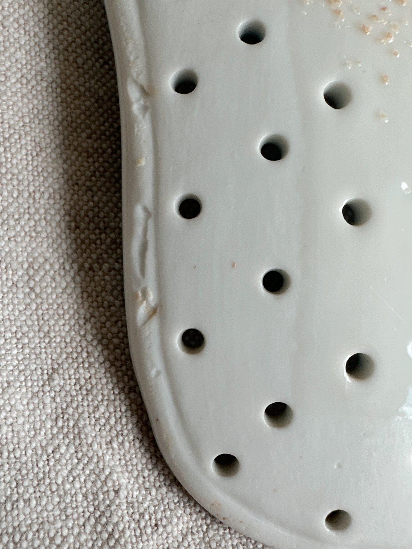 Antique Onion Ware Slotted Server