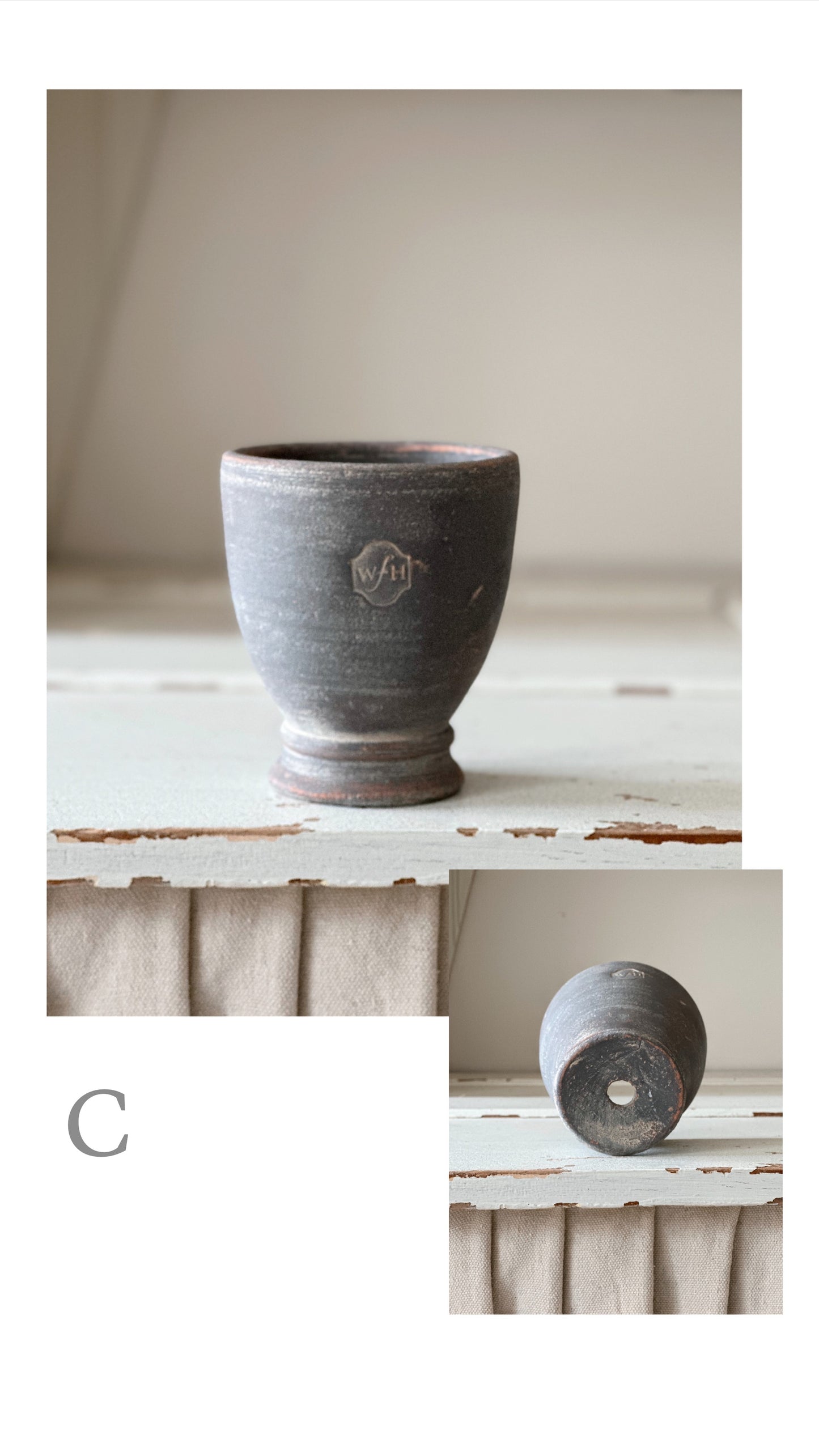 Handmade Wakefield Midi Pots in Gray