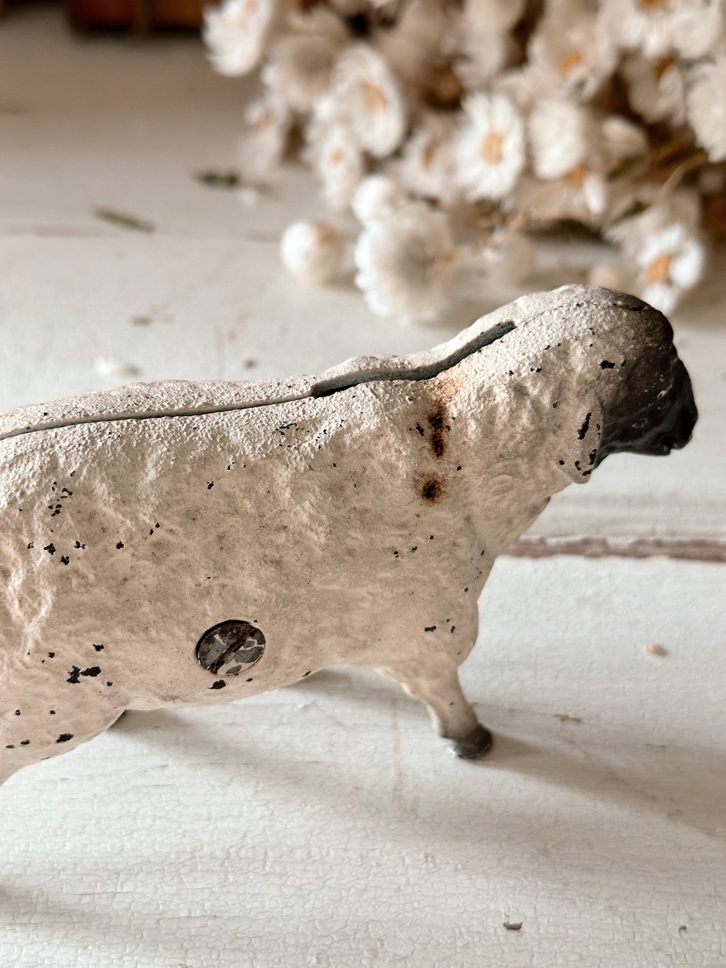 Vintage Cast Iron Sheep Bank