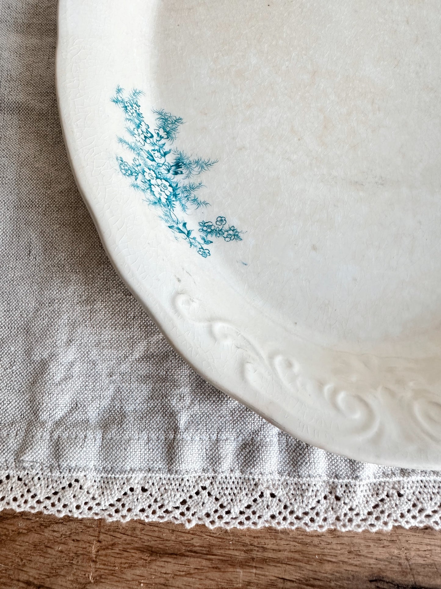 Antique Laughlin Colonial Ironstone Platter