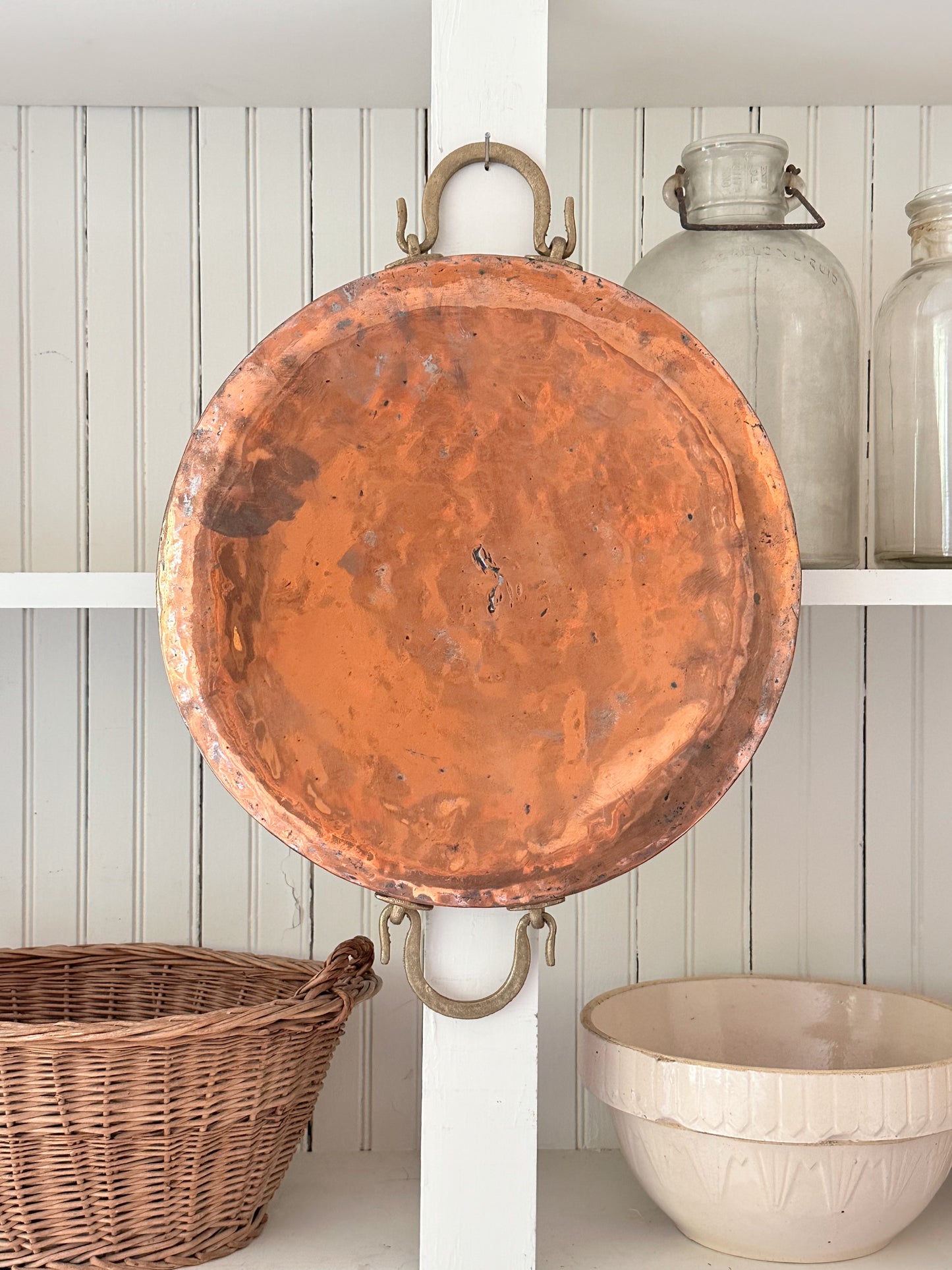 Large Vintage Copper Pans