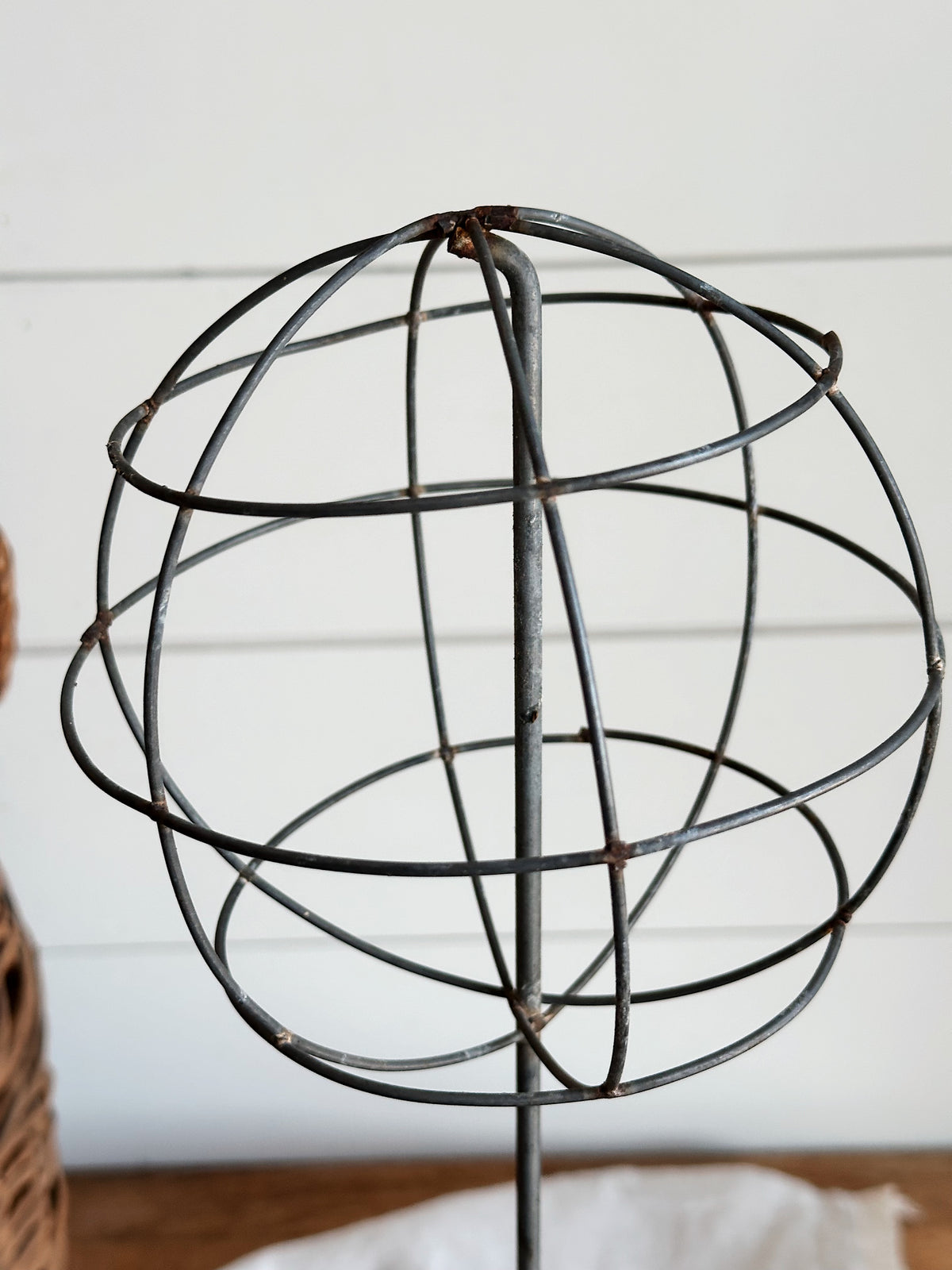 Vintage Metal Wire Topiary Form